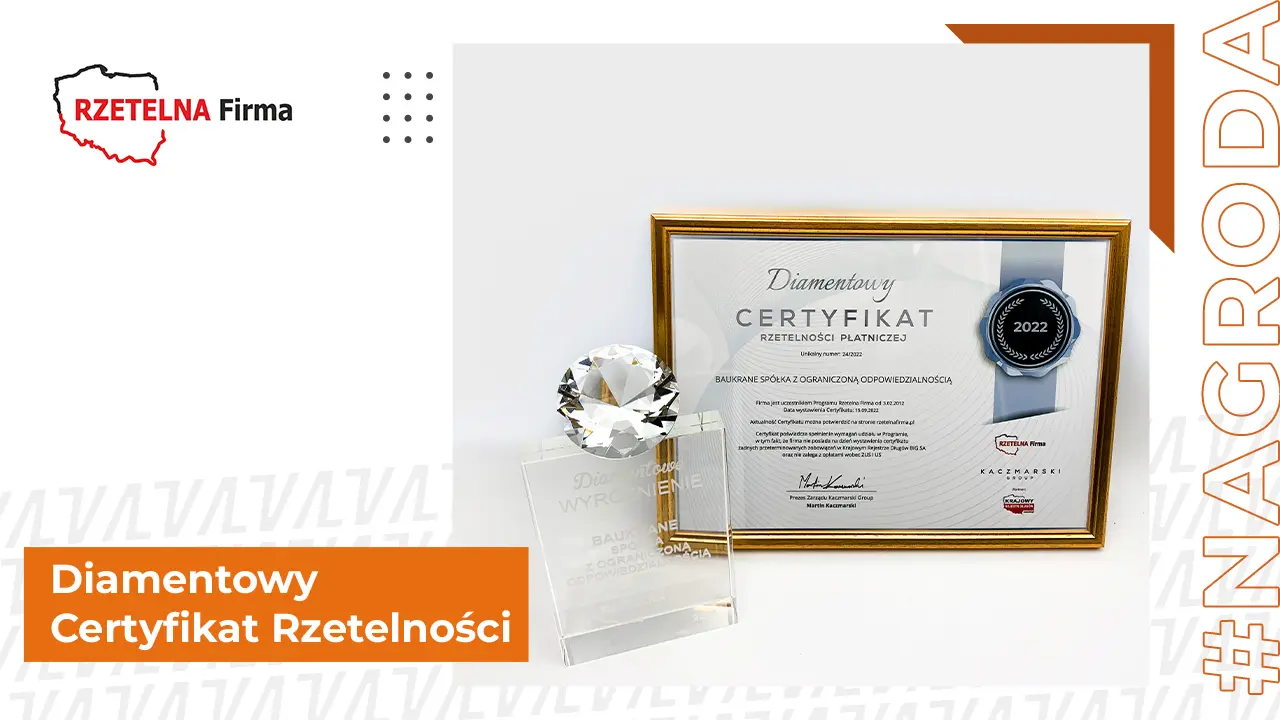 Diamond Certificate of Reliability