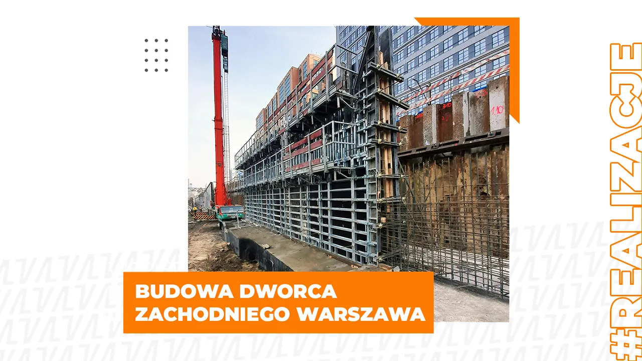 Budowa Dworca kolejowego w Warszawie