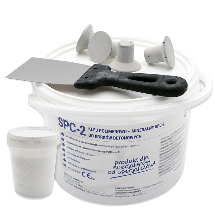 GLUE, PLUGS, SPATULA (SET)
